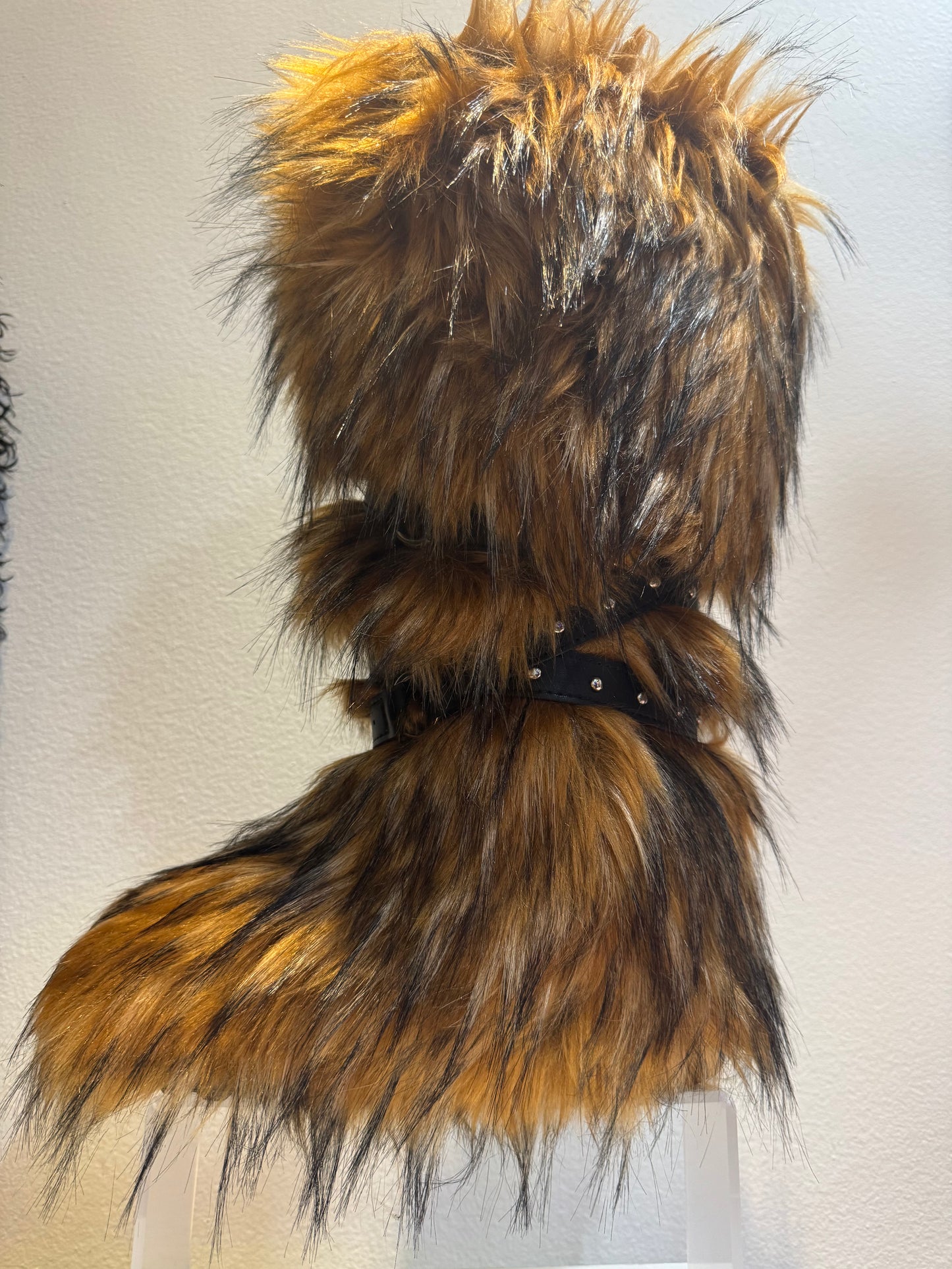 Brown Knee Fur High Boots