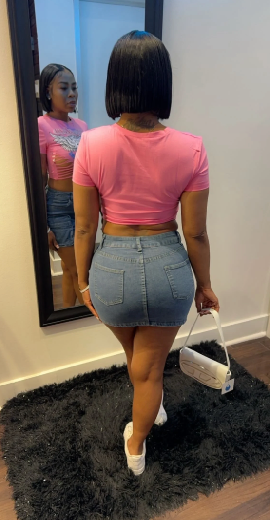 Bubbles Cargo Mini Skirt