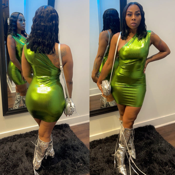 Alyssa Metallic Dress