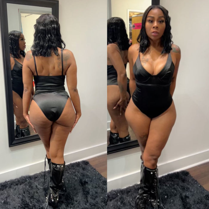 De-De Statin Black Bodysuit