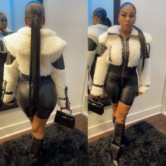 Alliyah Sheep Crop Jacket