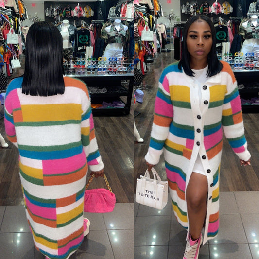 `Rainbow Cardigan